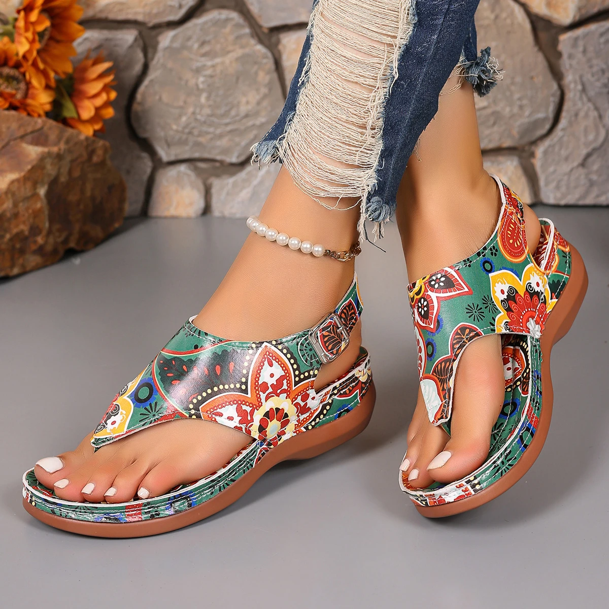 New Summer Trend Lightweight Fashion Comfortable Women 2024 Casual Shoes Women Anti-slip Wedges Platform Sandals Shoes for Women