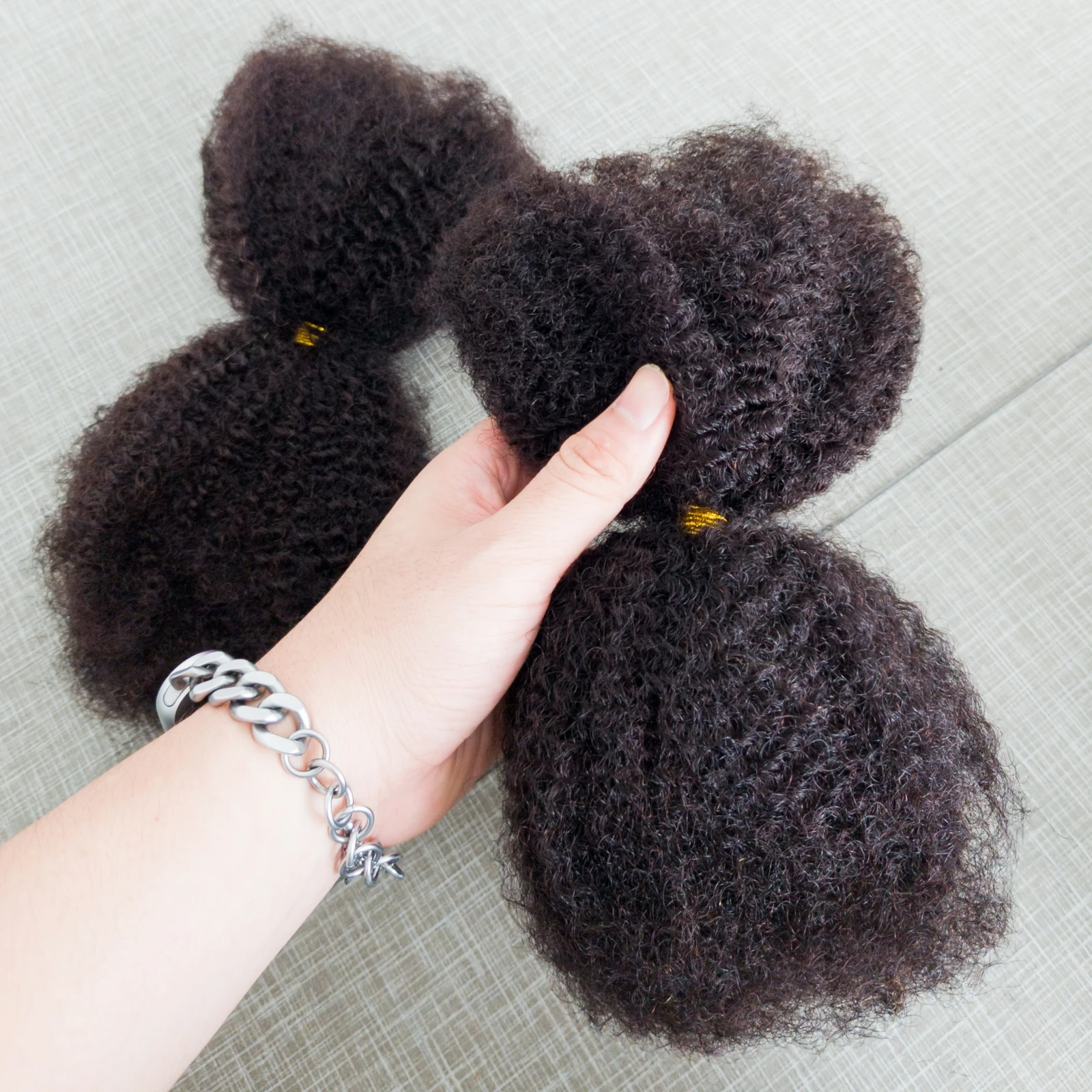 30 جرام/الحزمة 10-18In 4C شعر بشري أفرو غريب السائبة 100% شعر بشري ناعم أفرو غريب شعر بشري لوكس ملحقات/التقلبات/الضفائر