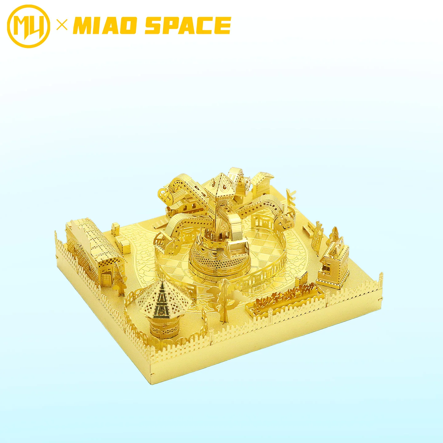 MU Amusement Park Series 3d stereoscopic metal jigsaw puzzles, diy puzzle toys, desktop office ornaments, stress-relieving gifts