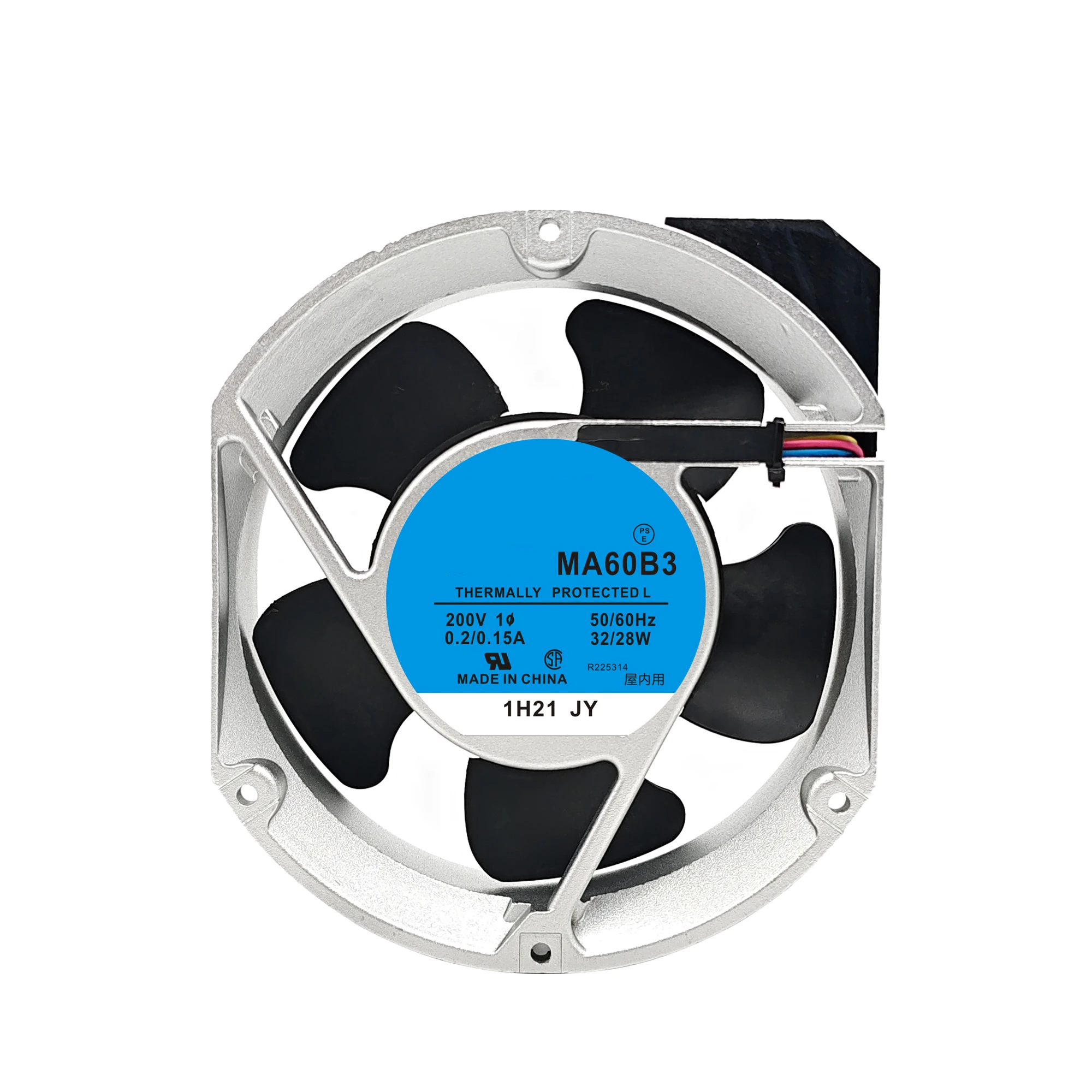 

MA60B3 ACF18-200 AC 200 В 0,2 А/0,15 А 32/28 Вт 17251 172*150*51 мм 17 см осевой вентилятор охлаждения