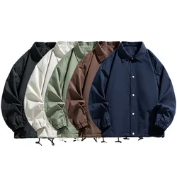 2024 Spring New Fashionable Men's Jacket Trendy Versatile Waterproof Coat Workwear Casual Youth Baseball Suit 9978