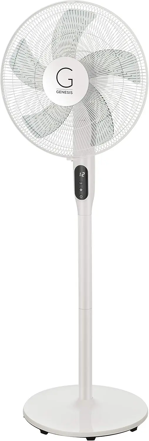 High Velocity 16 Inch DC Stand Fan with Super Silent Technology, and Remote