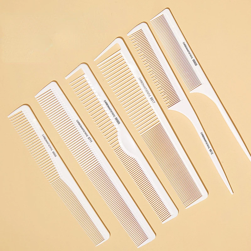 Hairdressing Carbon Comb Professional Hairdresser Cutting Comb Anti Static Hair Comb Haircut Tools Barber Hair Styling Comb