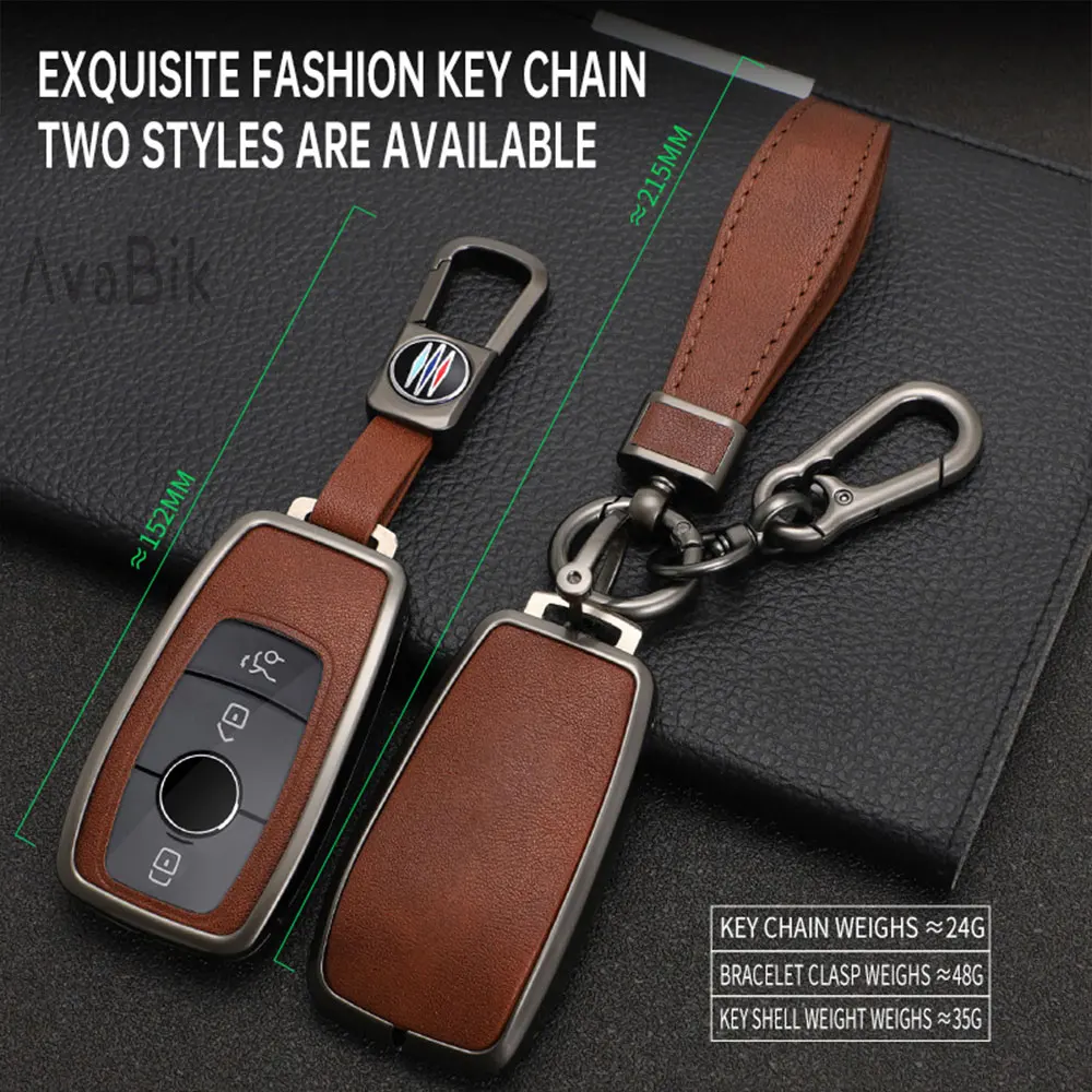 

Zinc Alloy Car Remote Key protective shell for mercedes benz e300l key case c260l car glc case glb220 buckle a200l glagle350