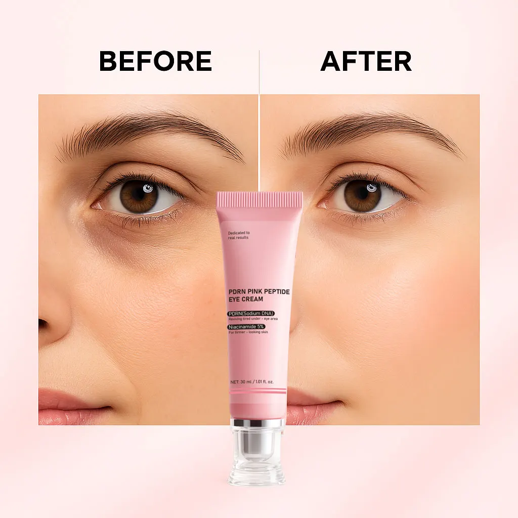 PDRN Pink Peptide Eye Cream – Intensive Hydration for Dry Tired-Looking Eyes, Helps Smooth, Refresh & Revitalize the Delicate Ey