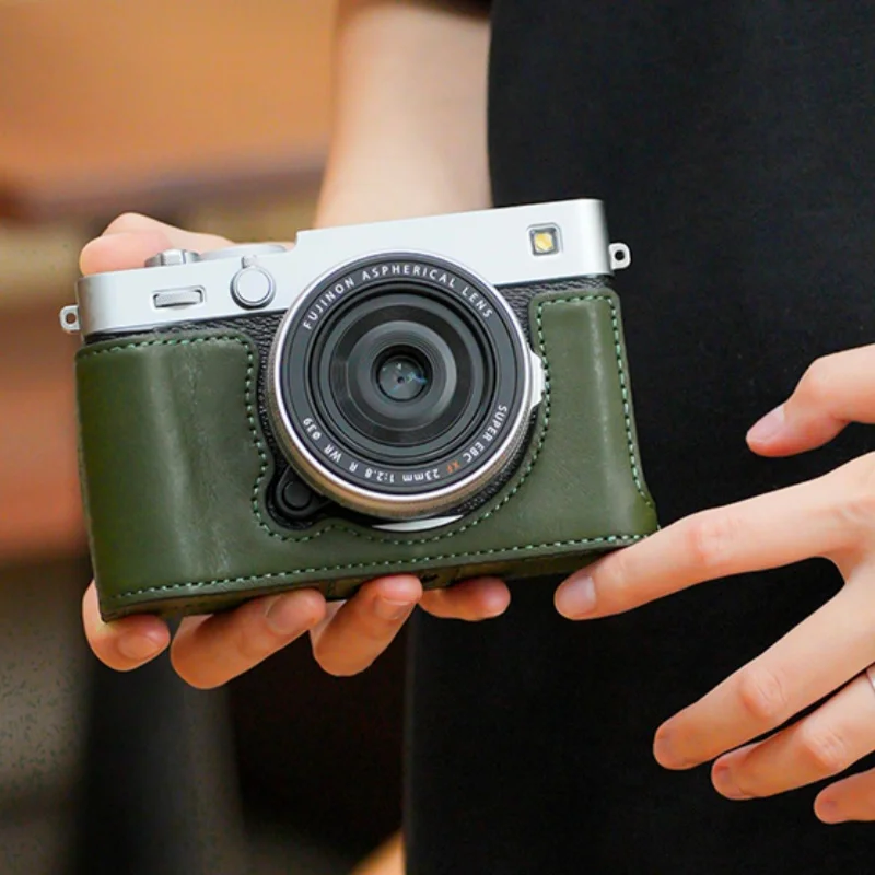 

Высококачественный чехол для фотоаппарата из натуральной кожи ручной работы, защитный рукав, основание коробки для Fujifilm X-E5