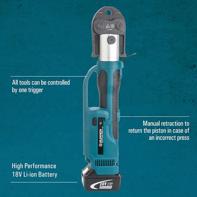 ZUPPER PZ-1550 Electrical Hydraulic Pex Crimping Tool Plumbing Crimping Tool For Stainless Steel Tube