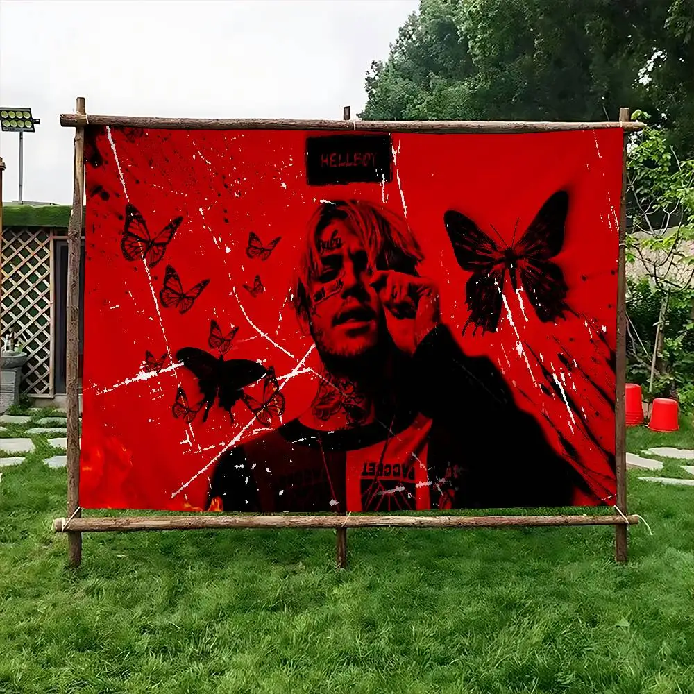 Rapper L-lil Peep Family Gatherings Outdoor Atmosphere Flags Camping Decorations Banners