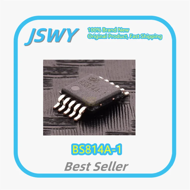 (10-Pack/50-Pack) BS814A-1 Capacitive Touch Detection Chip 4-Button MSOP-10 Brand New Original for Electronics Market