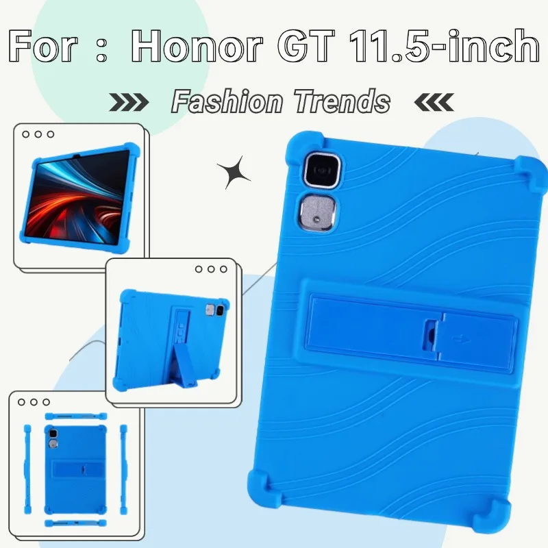 Tablets Case for Honor GT 11.5 Inch ROL-W60 Super Shockproof Soft Silicone Protective Case Stand Cover