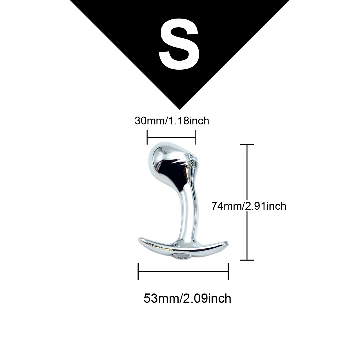Metal Dildo Anal Plug Gem Base Butt Plug Outdoor Wear Anchor Close-fitting Design Male And Female Masturbators Adult Sex Toys_voghion.com