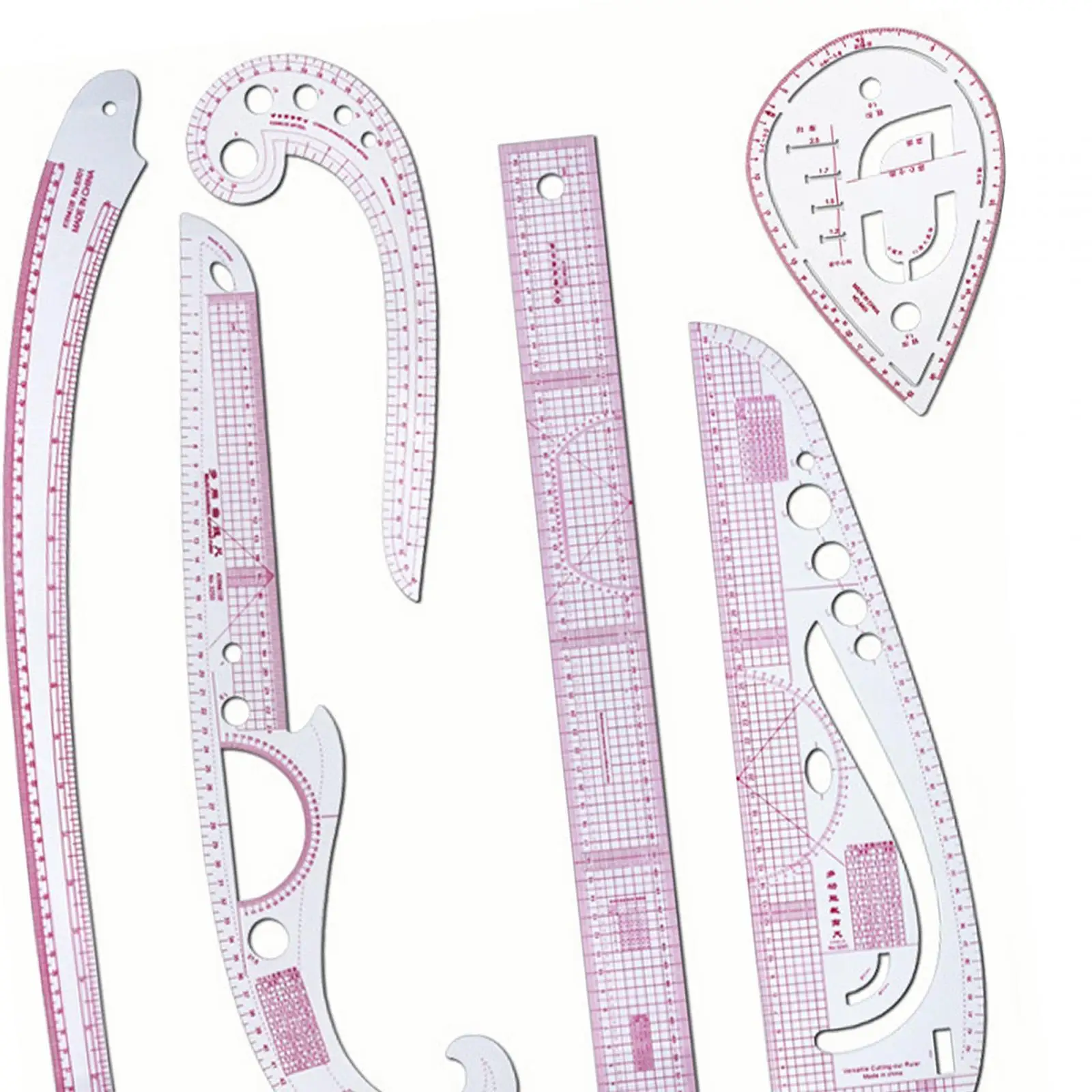 Sew French Curve Ruler Set Metric Rulers Set Measuring Tools Bendable Clothing Pattern Making Ruler for Designers