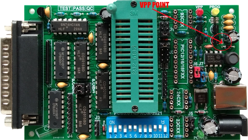 27C512 EPROM/FLASH chip 27/28/29 Memory chip burn programming example