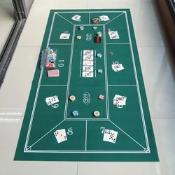 180x90cm Non-woven Tablecloth Casino Game Tablecloth Texas Hold'em Game Mat Home Party Gathering Entertainment Accessories