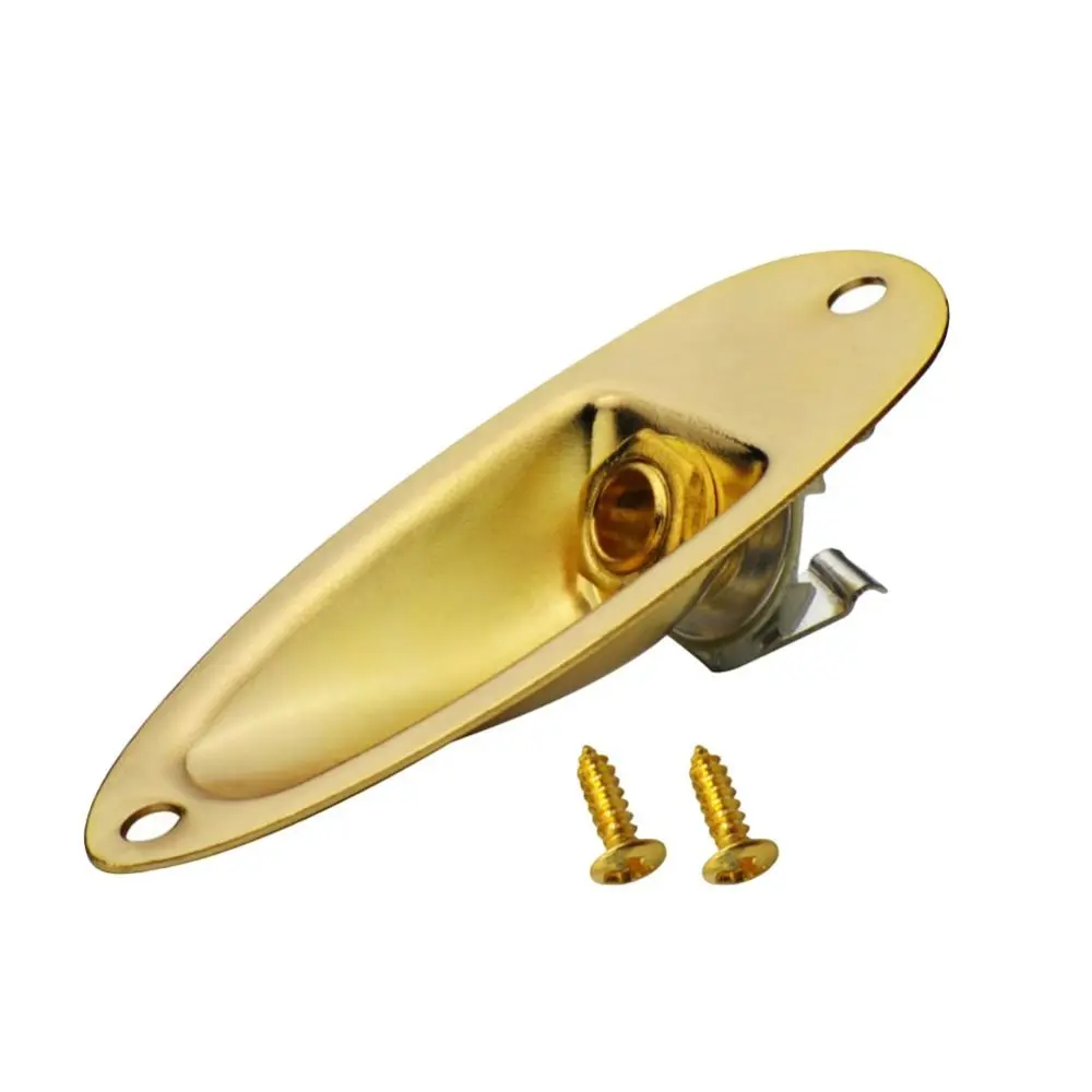 

Guitarra Pickup Boat Guitar Jack Plate Professional Guitar Parts Electric Guitar Jack Plate 6.35mm Durable
