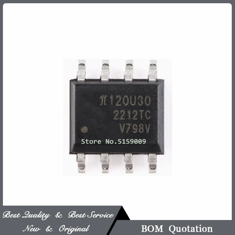 2 Pcs/Lot π120U30 3kVrms 150Kbps SOIC8 New and Original In Stock