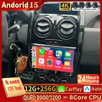 2K para Renault Duster 2015 - 2021 para LADA Largus 2021 Radio de coche reproductor de vídeo Multimedia navegación estéreo GPS Android 15 No 2di