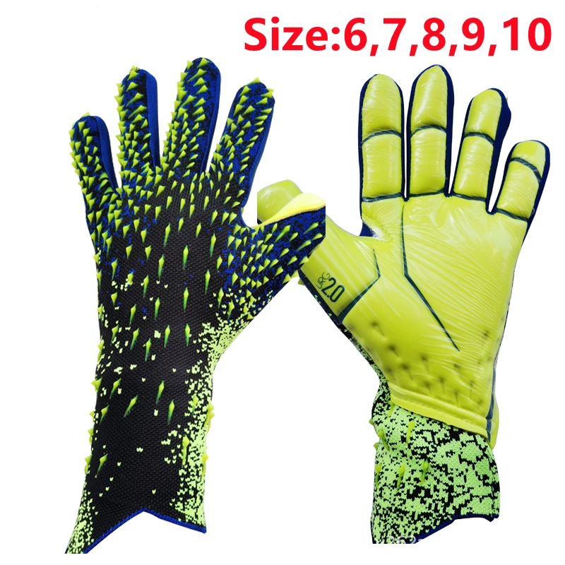 

Children's Football Goalkeeper Gloves Professional Sports Adult Training Men's Wear Resistant Soccer Goalie Kid's Latex Gloves