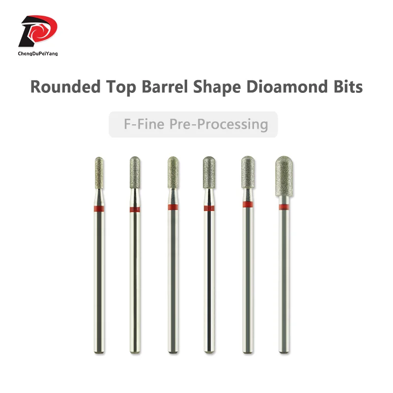 

Rounded Top Barrel Shape Diamond Bits Remove Callus Cuticle