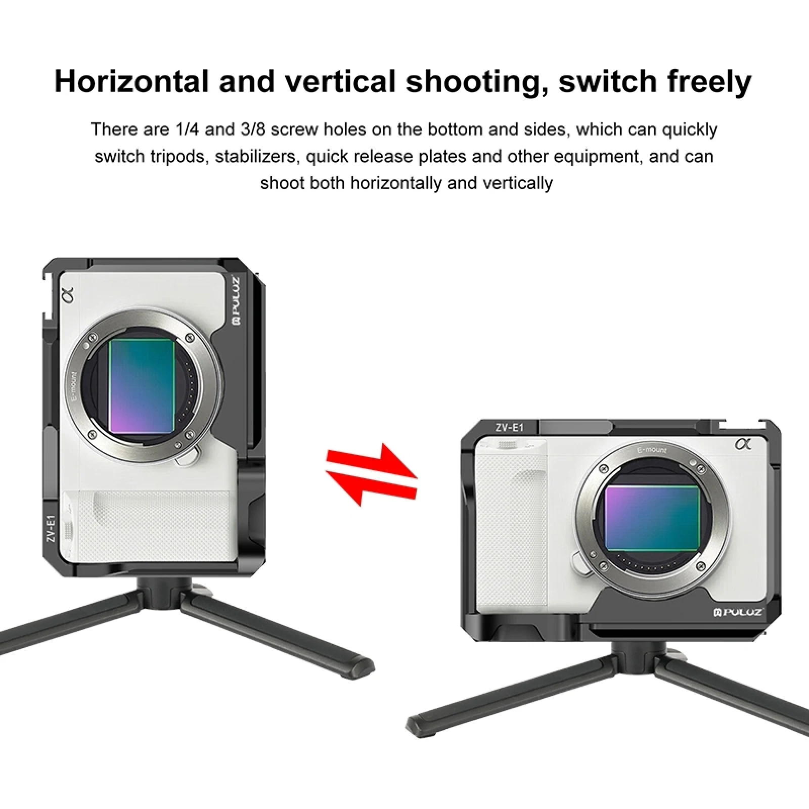 PULUZ Alliage D'aluminium Caméra jos Stabilisateur Pour Sony ZV-E1