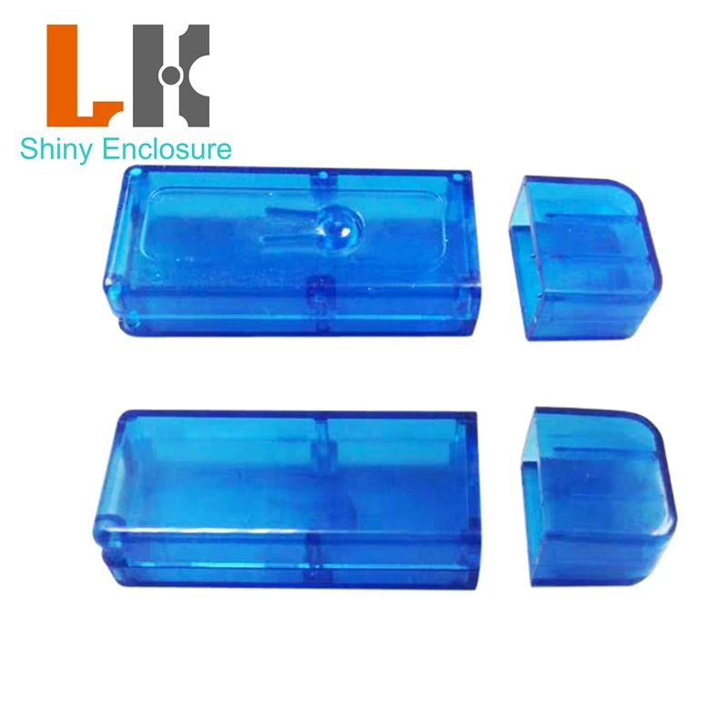 

64x21.6x11.2mm Small Plastic Enclosure USB Stick Junction Housing Plastic Transparent U Disk Enclosure Plastic U Disk Housing