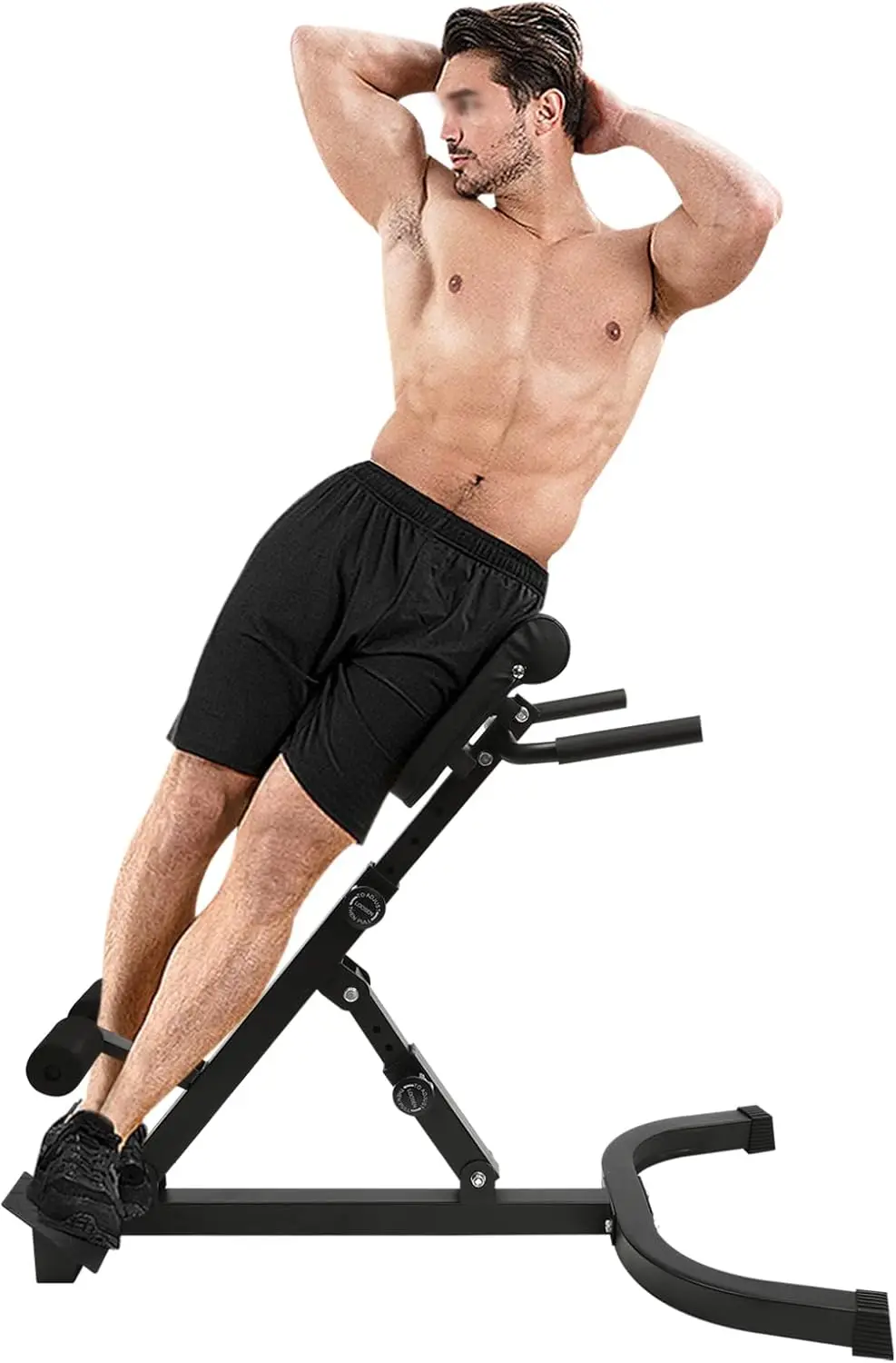 Multi-functional Bench Hyper Back Extension Roman Chair Adjustable Ab Sit up Bench Decline Bench Flat Bench Load 330 lbs Utility