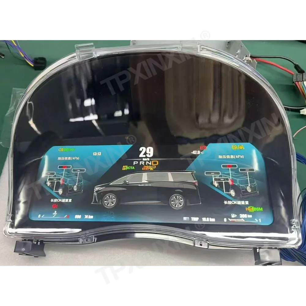 Aftermarket Digital Dashboard For Toyota Alphard 20/30Series 2008~2023 Upgraded 40 Series  Dashboard Multifunction Car Interior