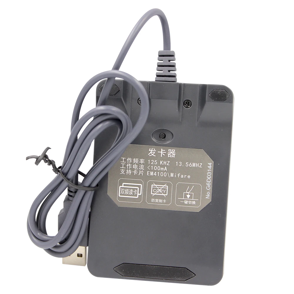 Usb Kaartlezer Gevoeligheid Smart Window Usb Proximity Reader Dual Frequency Rfid Lezer Poort Em4100 Tk4100 Em4305 Kaart