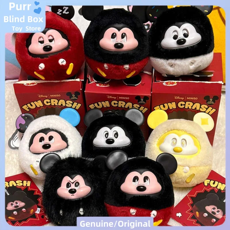 

Оригинальная серия Disney Mickey Fun Crush, слепая коробка, прекрасная сумка, декор, кулон, плюшевая виниловая кукла, брелок, загадочная коробка, идеальный подарок для детей