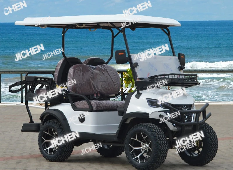 

4-6 Seat Electric Golf Cart Four-wheel Scenic Spot Sightseeing Car Ferry Reception Viewing Patrol Car Golf CartXXH