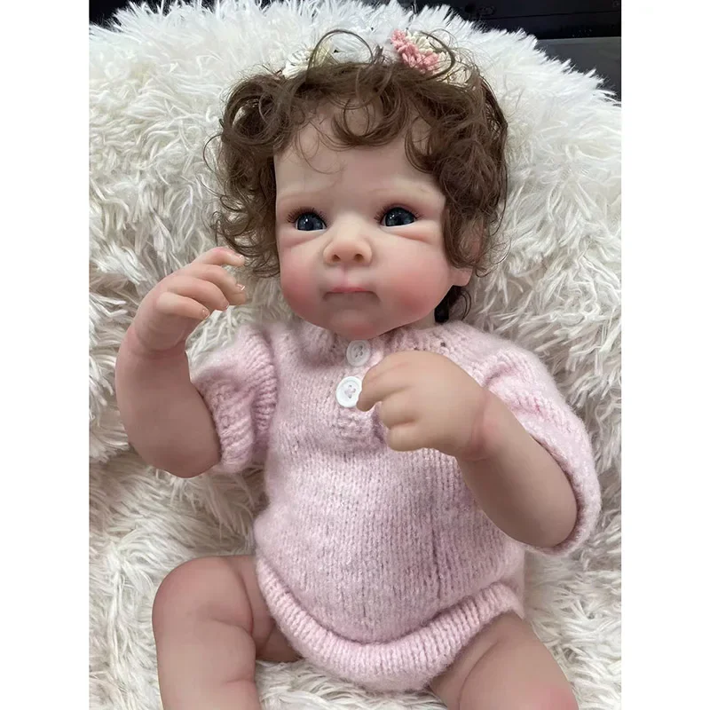 48CM Reborn Baby Bettie Full Silicone Body High Quality 3D Genesis Hand Painted Doll with Visible Vein Collectible Art Doll Gift