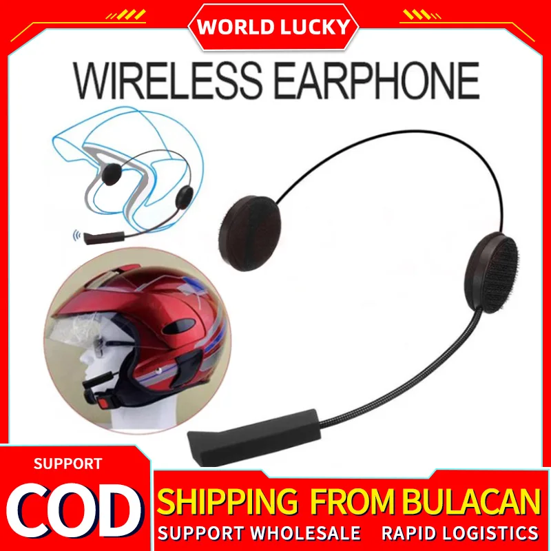 Wireless Bluetooth Headphones Motorbike Intercom Helmet High-quality Music Headset Hands-free with HD Microphone