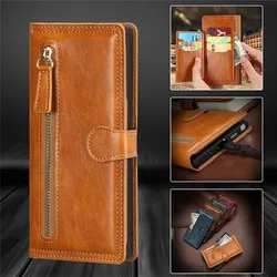 For Samsung Galaxy A53 A52 A72 A51 A71 A32 A21S A12 A52S Card Luxury Leather Zipper Flip Wallet Case For Samsung A53 5G Cover