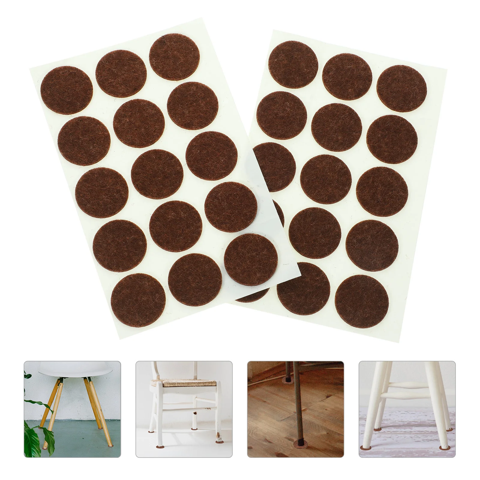 

225Pcs Strong Adhesive Felt Pads for Chairs Furniture Floor Protectors Anti Scratch Non Skid Pads for Hardwood and Tile Floors