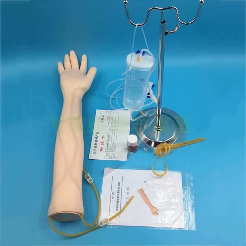 Life Size Anatomical Phlebotomy Venipuncture Practice Arm Anatomy Injection Practice Simulator Nurse Training Kit