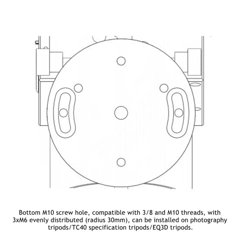 

teseek ClearSky ST17 Harmonic Equatorial Mount 13-20KG Load Support Electronic Home Function（Mechanical Limit/Home Version）