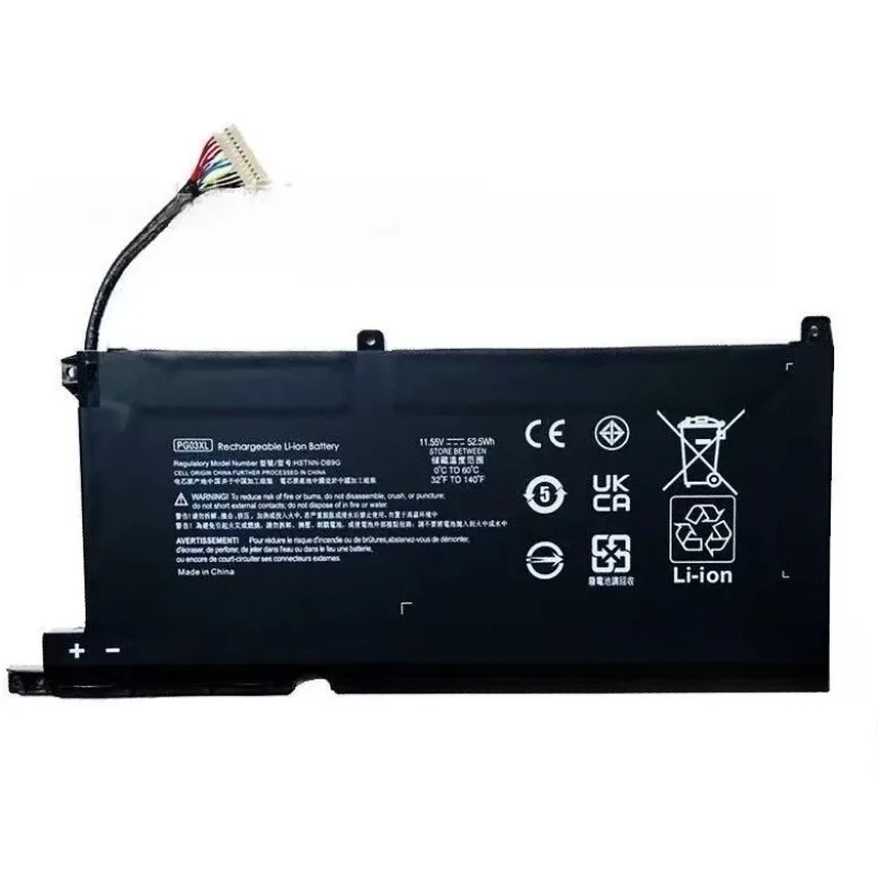 PG03XL 52.5Wh Laptop Battery For HP Pavilion15-DK 15-dk0125TX 831758-005 831532-422 HSTNN-DB9G L48495-005 11.55V