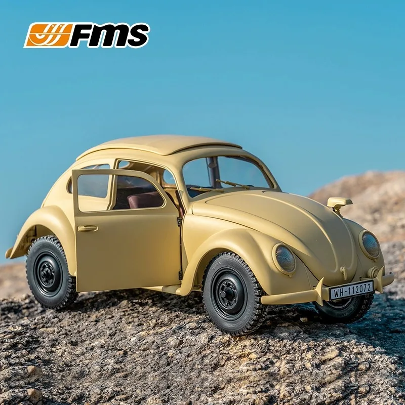 FMS 1/12 Classic Beetle zdalnie sterowanym samochodowym 4WD Transmission Retro pojazd wspinaczkowy Pojazd terenowy Model symulacyjny Zabawka Prezent