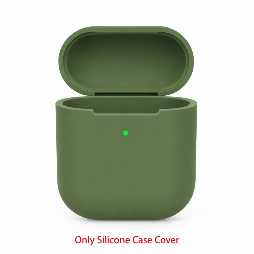 New Ultra Thin Dust Proof Wireless Earphones Pouch Sleeve Protector Protective Skin Silicone Case Cover For Airpods 2