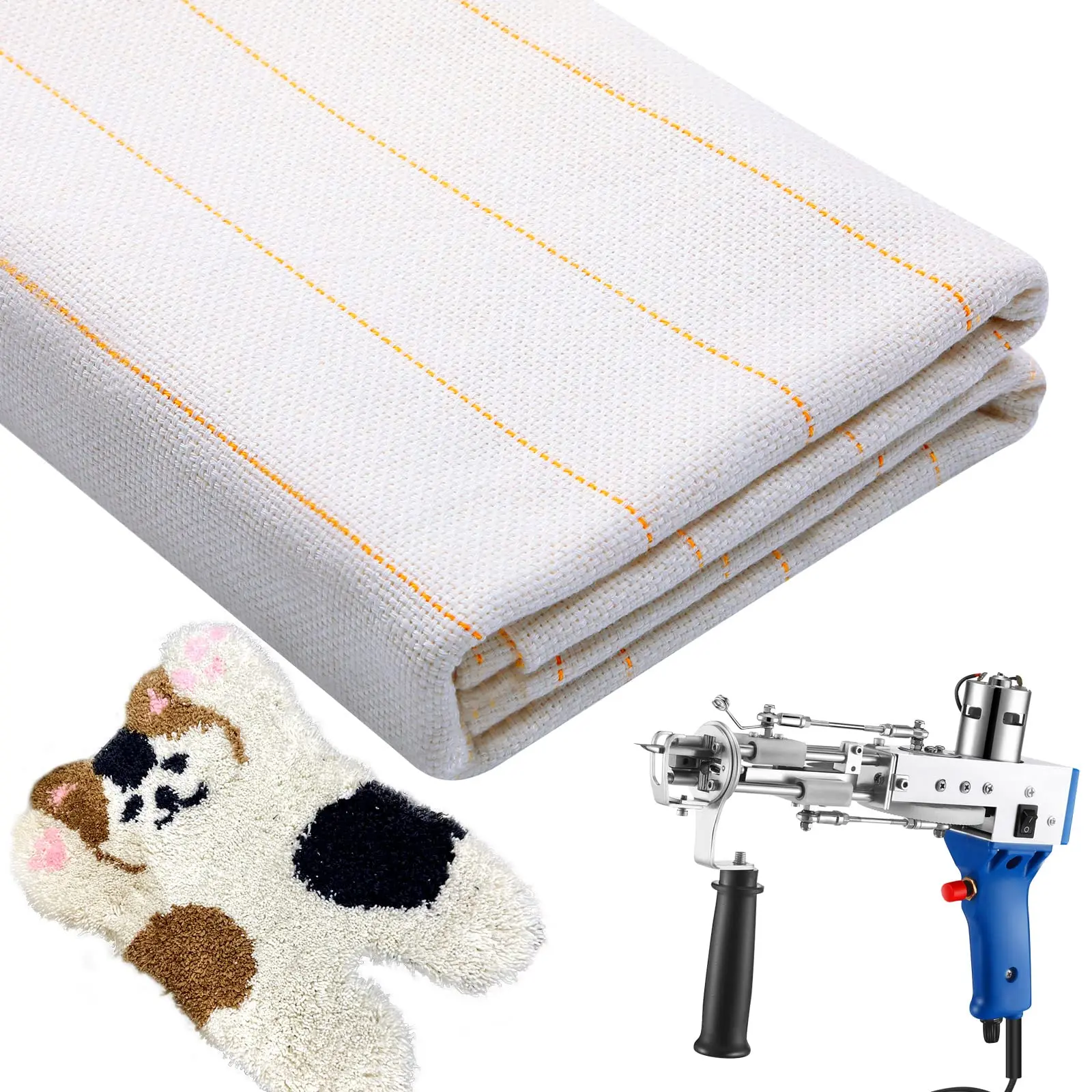 1*5M/1.5*4M Primary Tufting Cloth Monk Cloth Backing Fabric For Carpet Weaving Knitting Material Rug Tufting Gun Embroidery