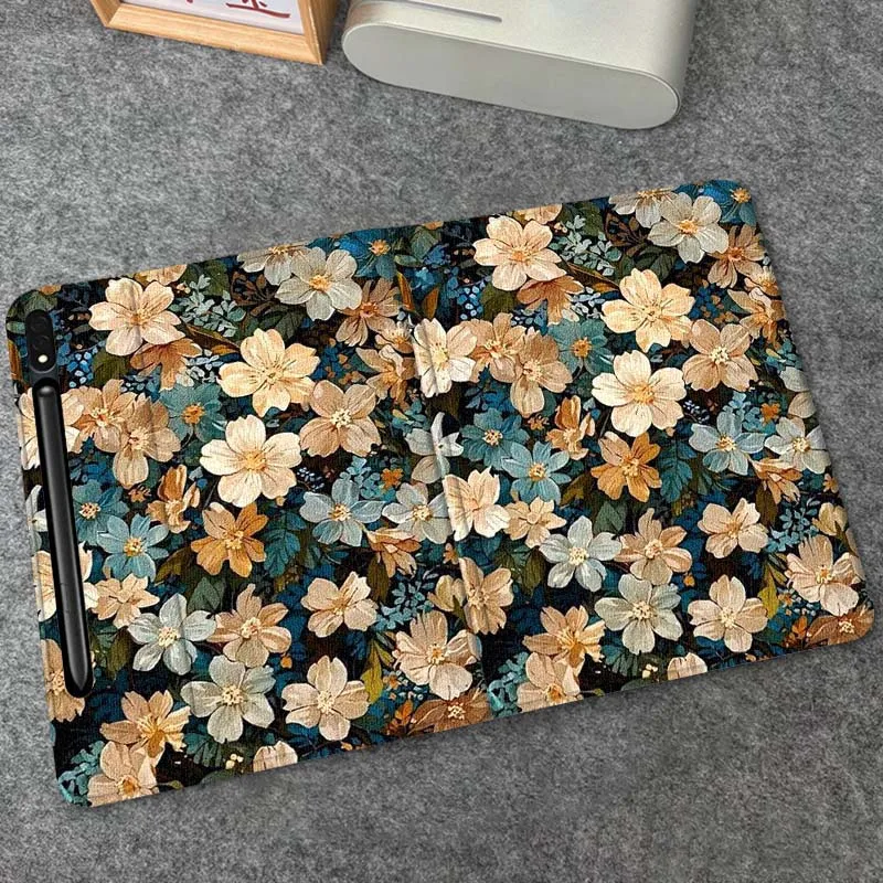 Rose Flower Art Elegant For Samsung Galaxy Tab S9 S10 S6 S7 S8 FE Plus Lite Inch Foldable Cover Tablet Case