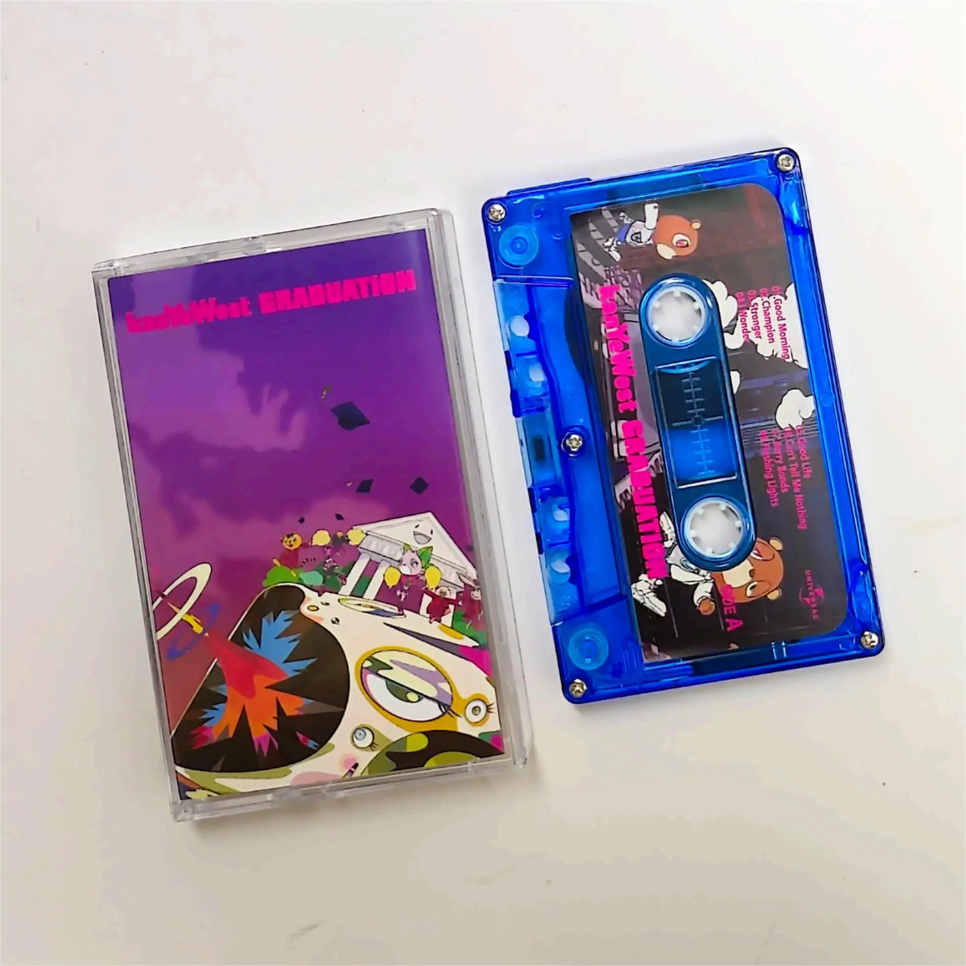 New Rap Konman Kanye West Music Tape, Graduation Album Music Cassettes, Cosplay Walkman Car Recorder Soundtracks Box, Party Music