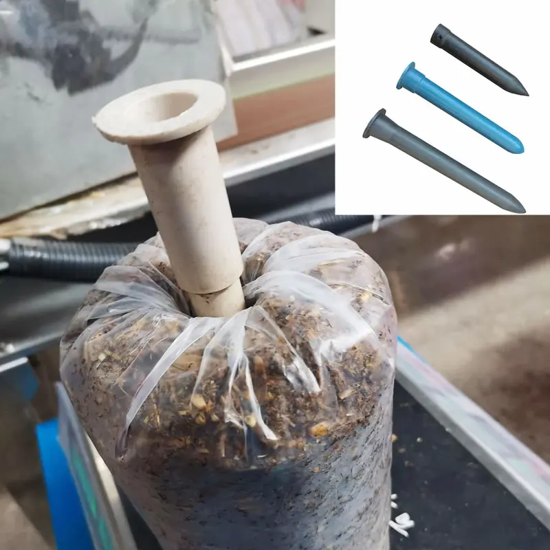 For Automatic Oyster Mushroom Substrate Bag Filling Sealing And Inoculation Stick Inserting Machine