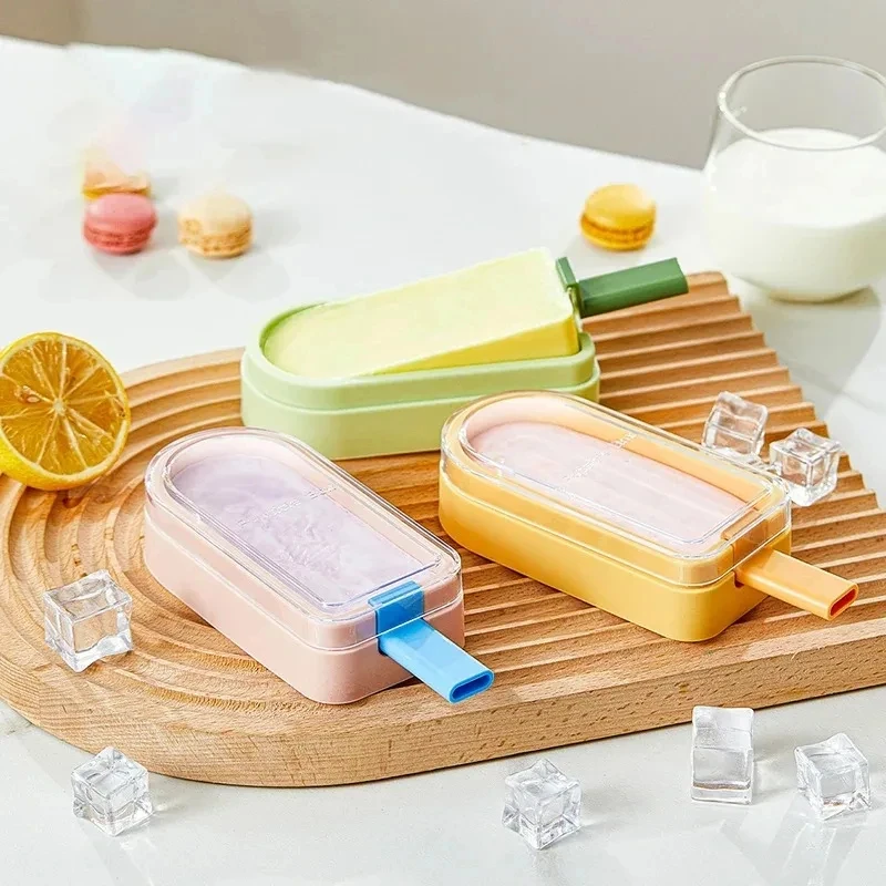 1/4 stücke Eis Form Food Grade Silikon Tablett DIY Schokolade Dessert Popsicle Form Wiederverwendbare Hausgemachte Werkzeug Sommer Party liefert