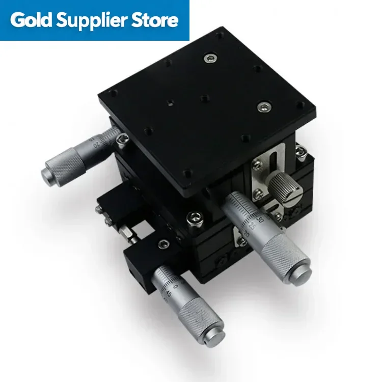 60x60mm High Precision Manual Trimming Platform, XYZ60-L 3-Axis Linear Stage for Adjustment & Positioning