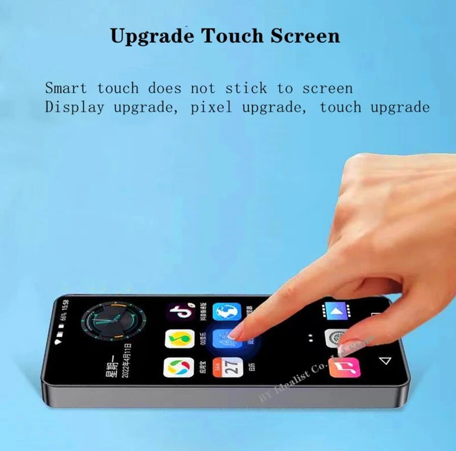 مشغل Mp3 مع كاميرا ، بلوتوث ، واي فاي ، أندرويد ، 64 جيجابايت ، شاشة تعمل باللمس ، hifi ، مسجل الموسيقى ، فيديو ، مكبر صوت بطاقة tf ،