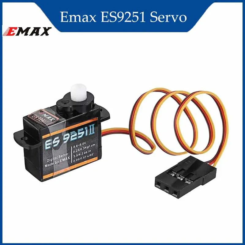 

Emax ES9251II 4g пластиковый микроцифровой сервопривод обновленная версия для модели 4 шт. радиоуправляемые инструменты