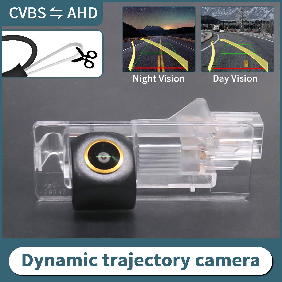 AHD Dynamic Trajectory Car Rear View Reverse Camera For Renault Clio 3 III 4 IV Lutecia 2012-2018 Fluence 2013-2015 ﻿