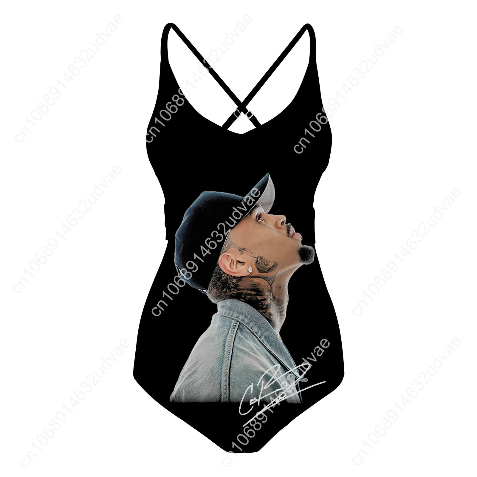Chris Brown Sling Dress Swimsuit Womens Bathing Suits Personalized Fashion Swimwear Pool Party Bikini Custom Made Beachwear