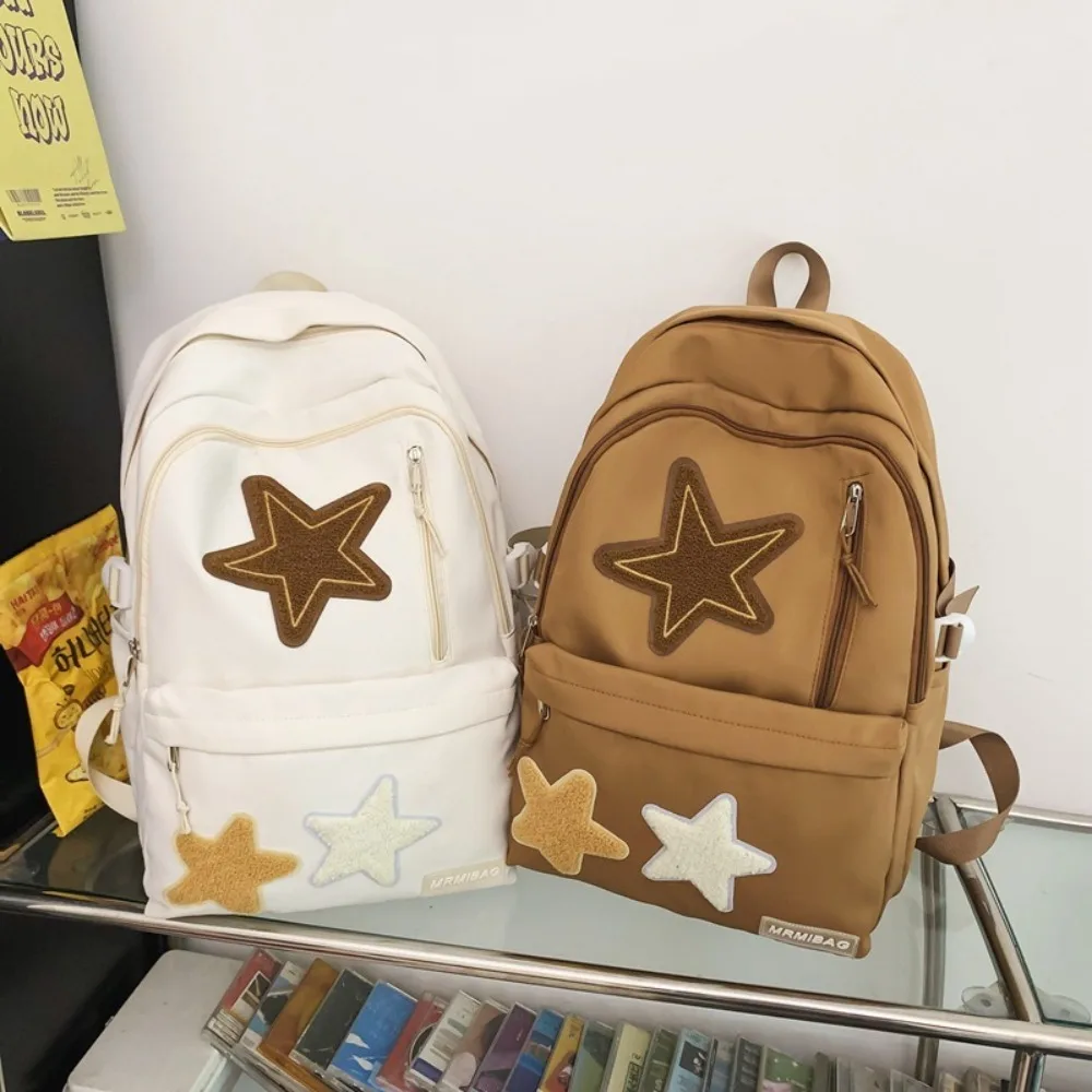 Fashion Large-capacity Students Backpacks Star Pattern Waterproof Travel Backpack Wear Resistant Shoulders Backpack Students